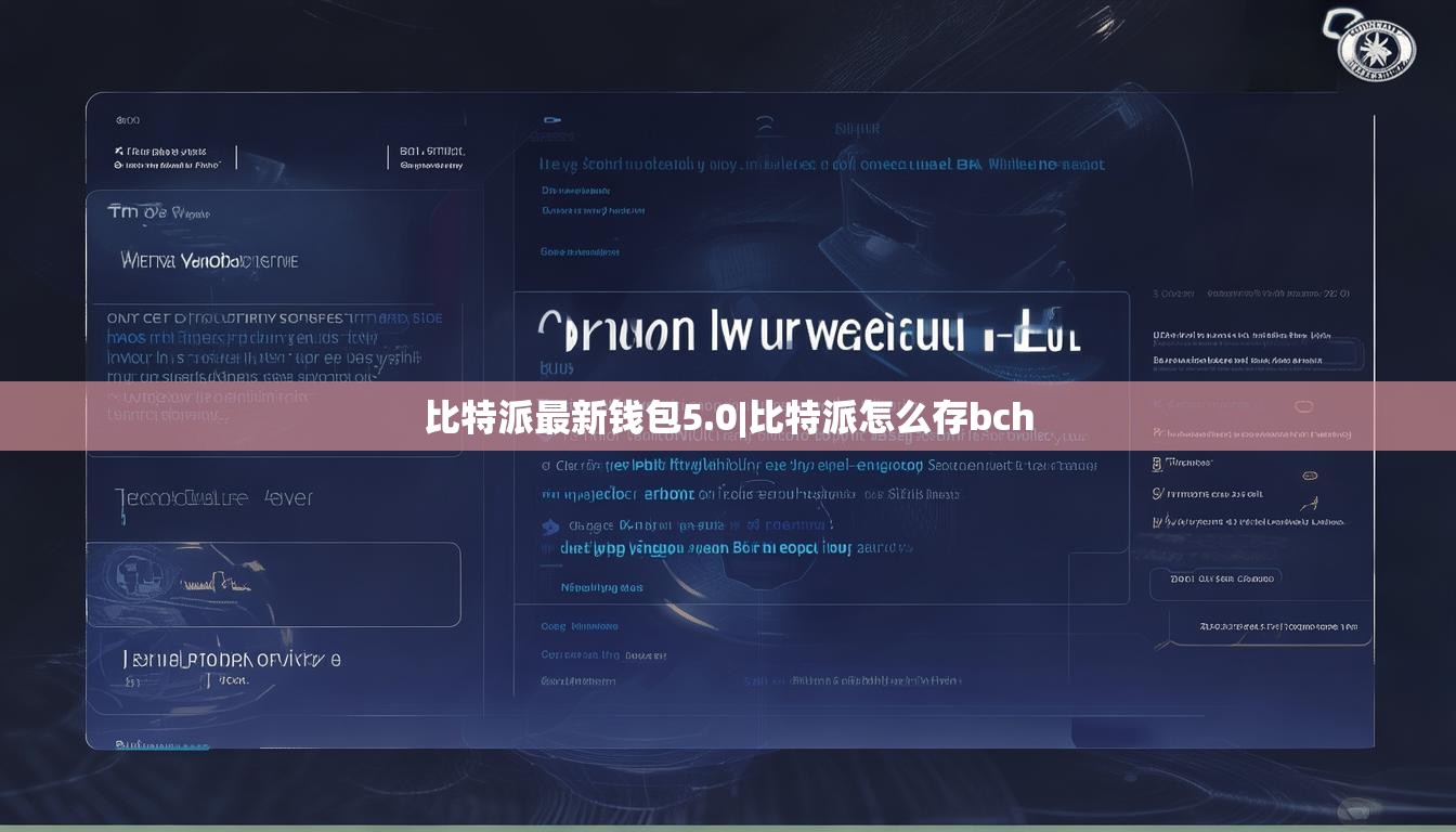 比特派最新钱包5.0|比特派怎么存bch  第1张