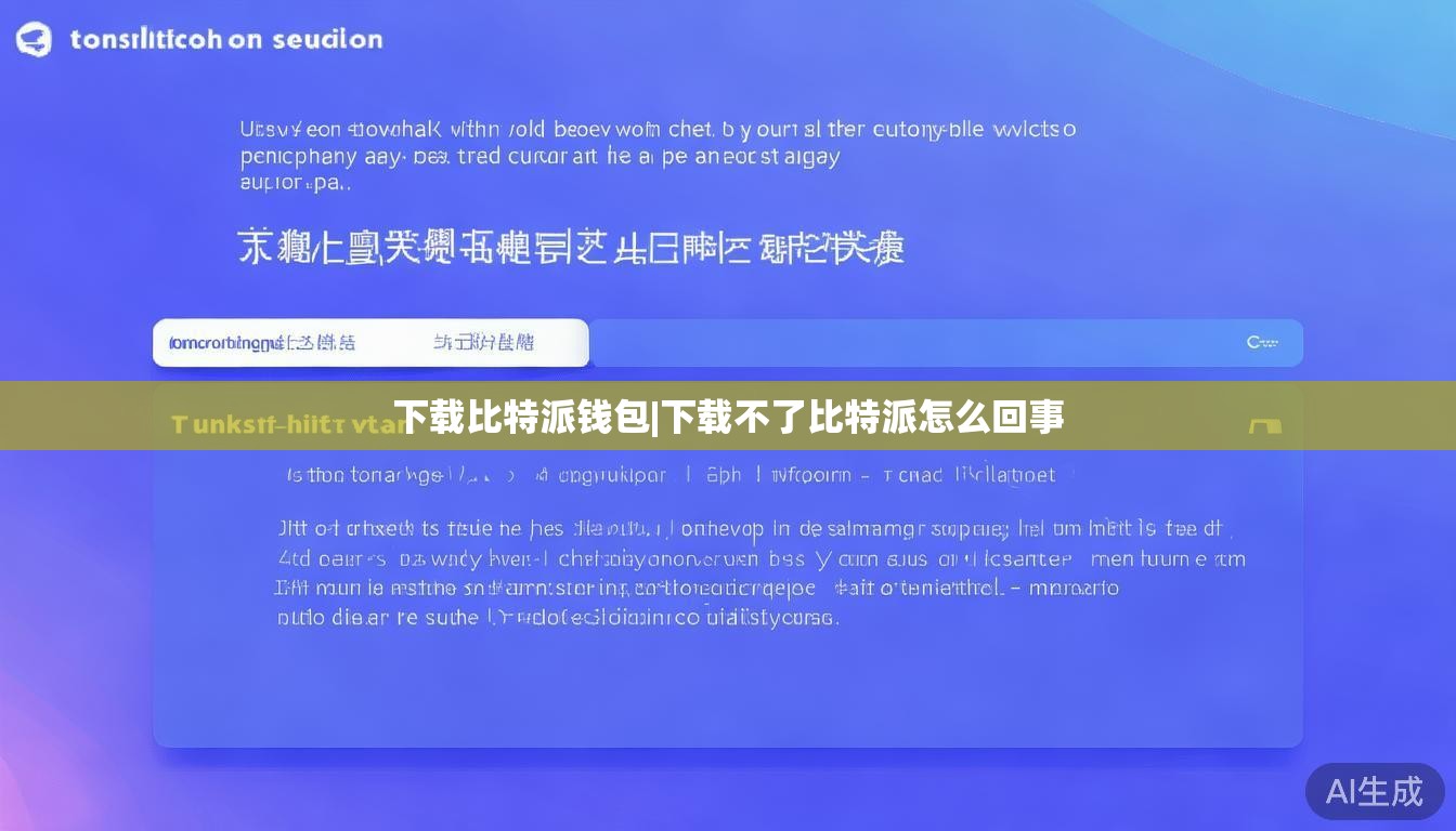 下载比特派钱包|下载不了比特派怎么回事  第1张