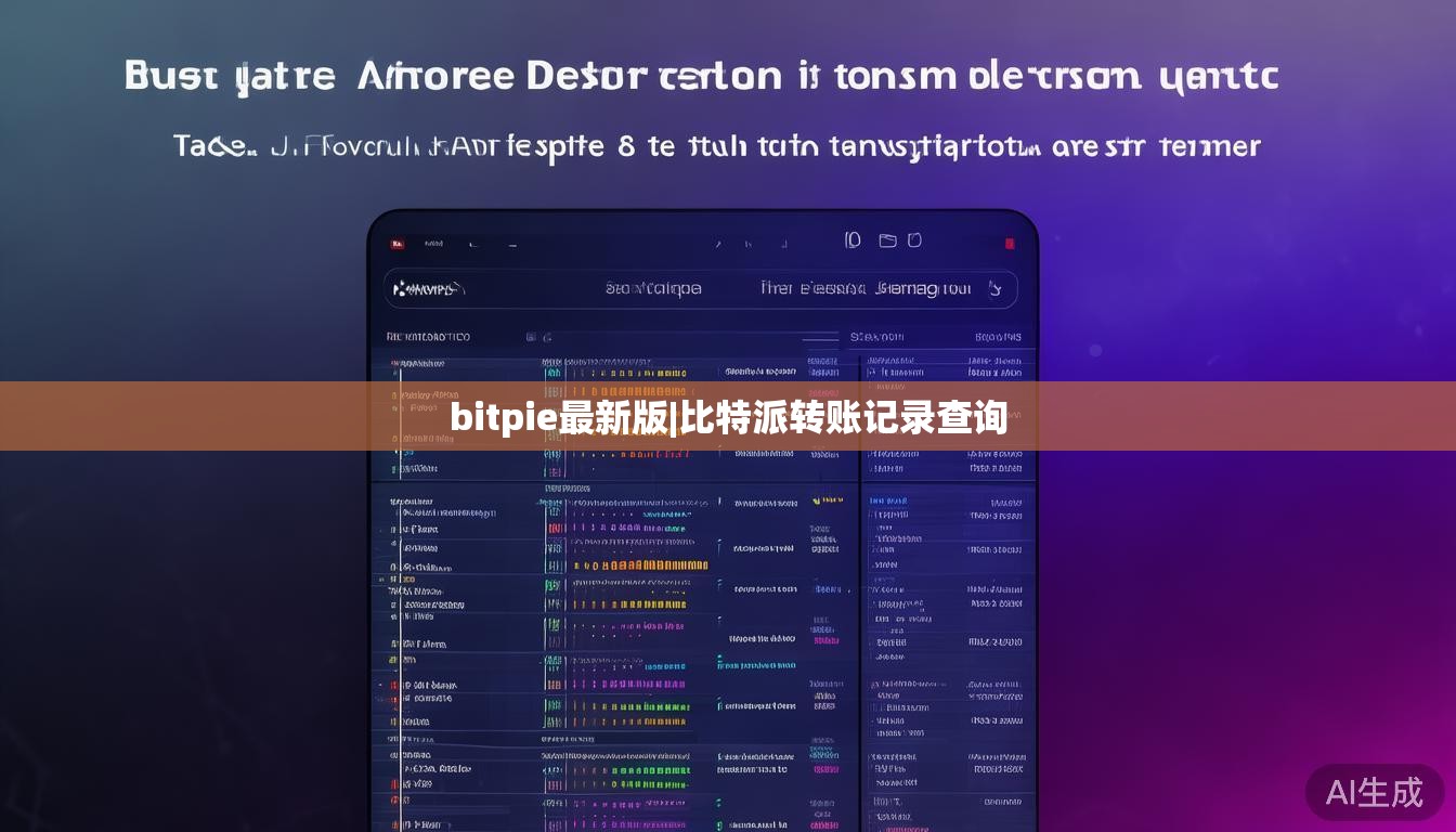 bitpie最新版|比特派转账记录查询 第1张 bitpie最新版|比特派转账记录查询 第1张